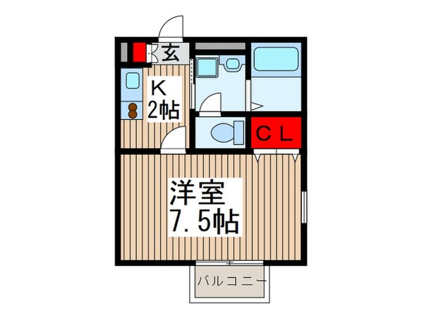 アムールⅡＴＡＫＡＳＨＩＮの物件間取画像